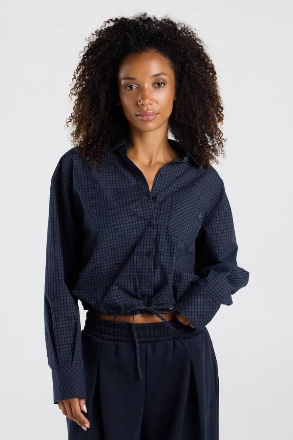 America Today geruite blouse blauw