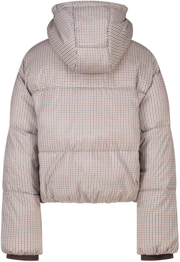 America Today geruite winterjas beige