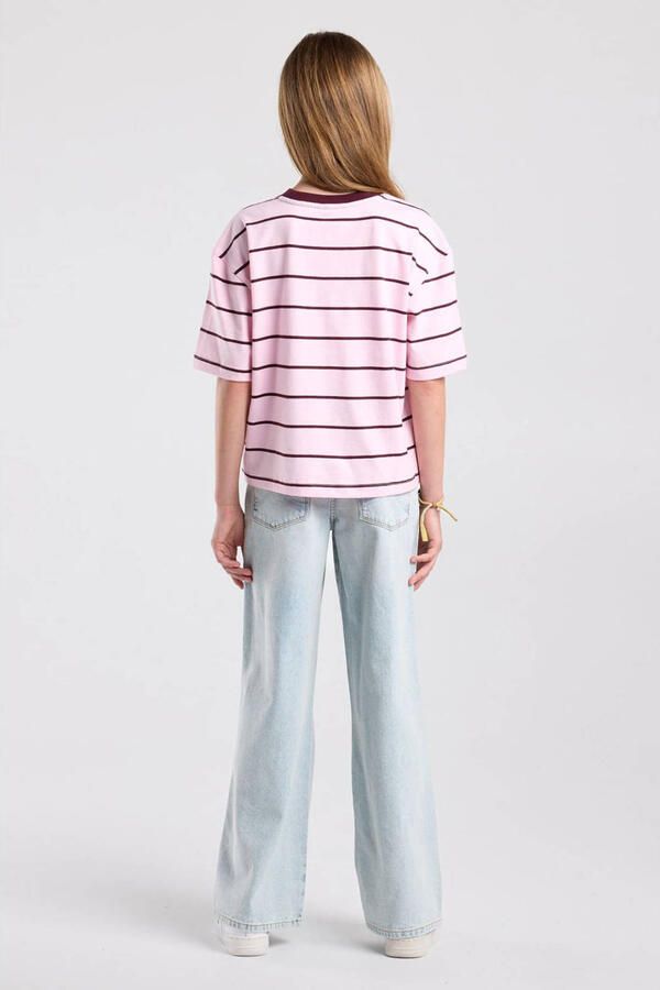 America Today gestreept T-shirt roze - Foto 2
