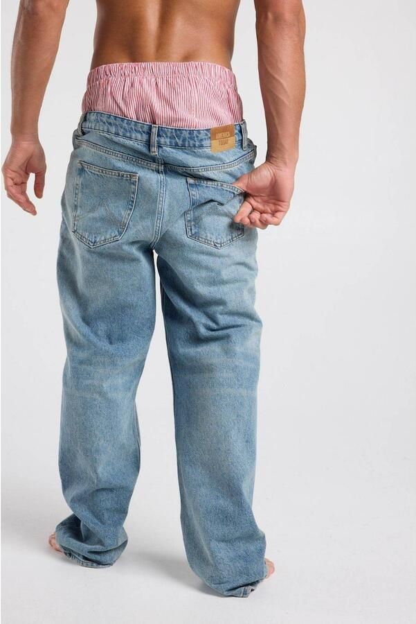 America Today gestreepte boxershort rood - Foto 3