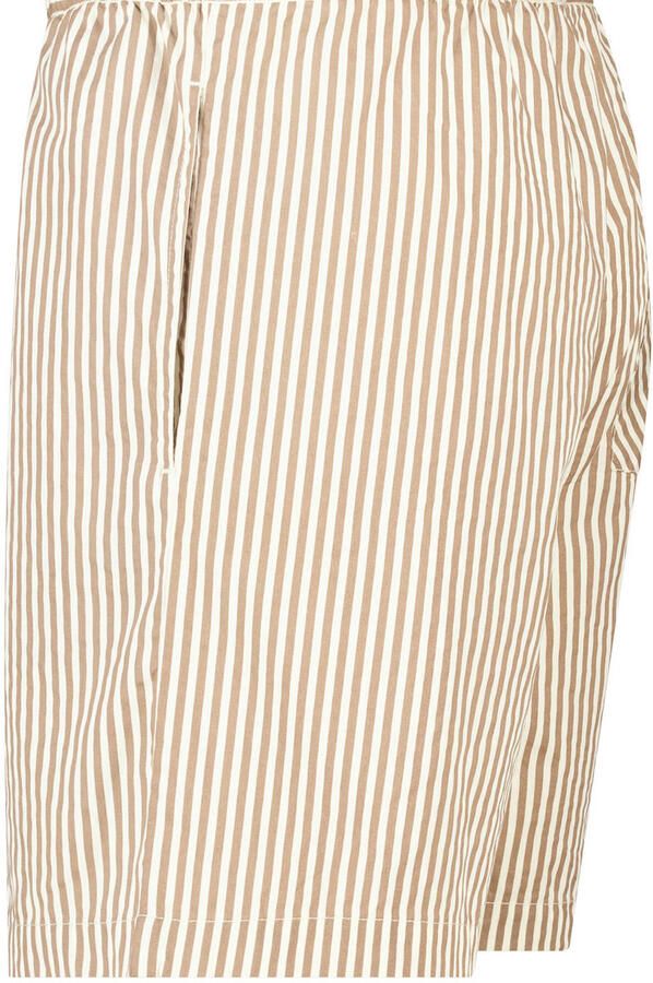 America Today gestreepte pyjamashort beige - Foto 3