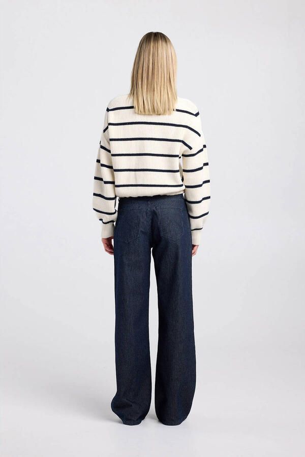 America Today gestreepte sweater ecru - Foto 2