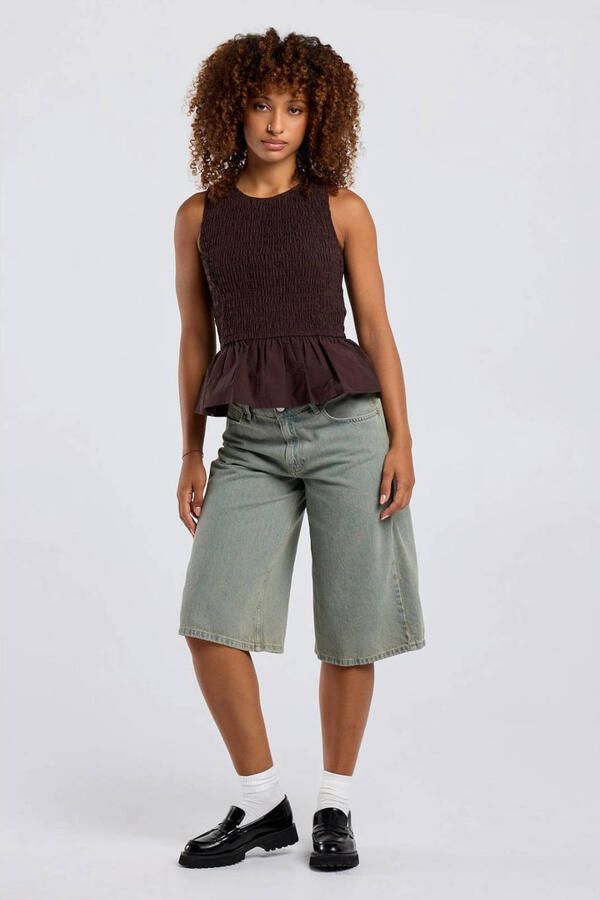 America Today gestreepte top bruin - Foto 3
