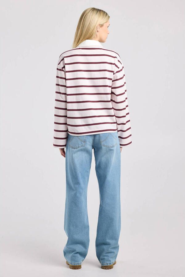 America Today gestreepte top roze - Foto 3