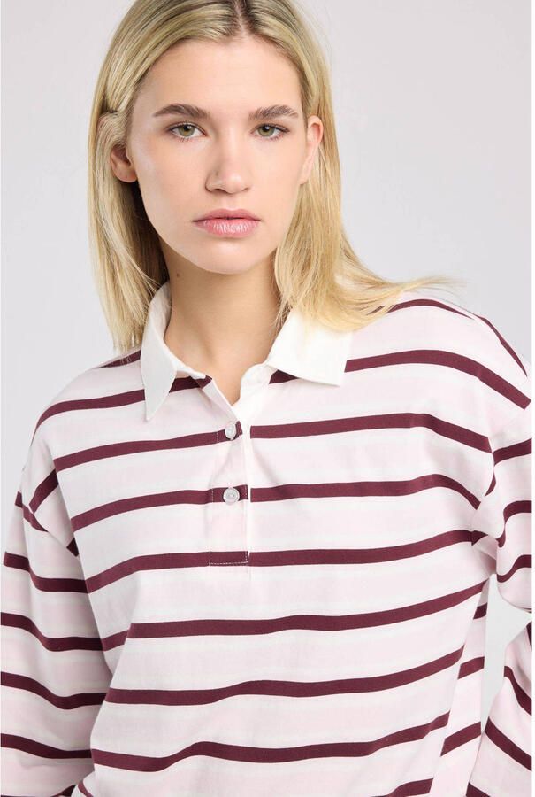 America Today gestreepte top roze - Foto 2