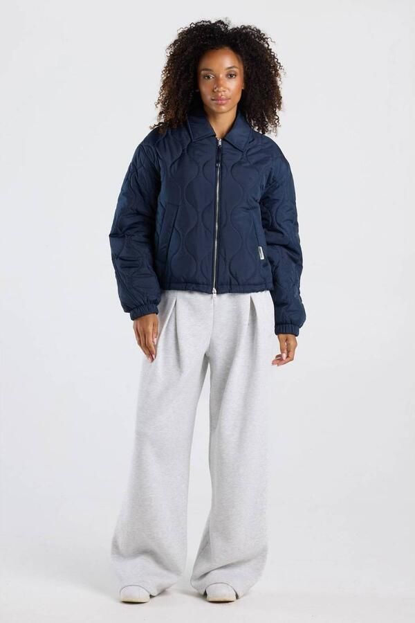 America Today gewatteerde jas donkerblauw - Foto 3