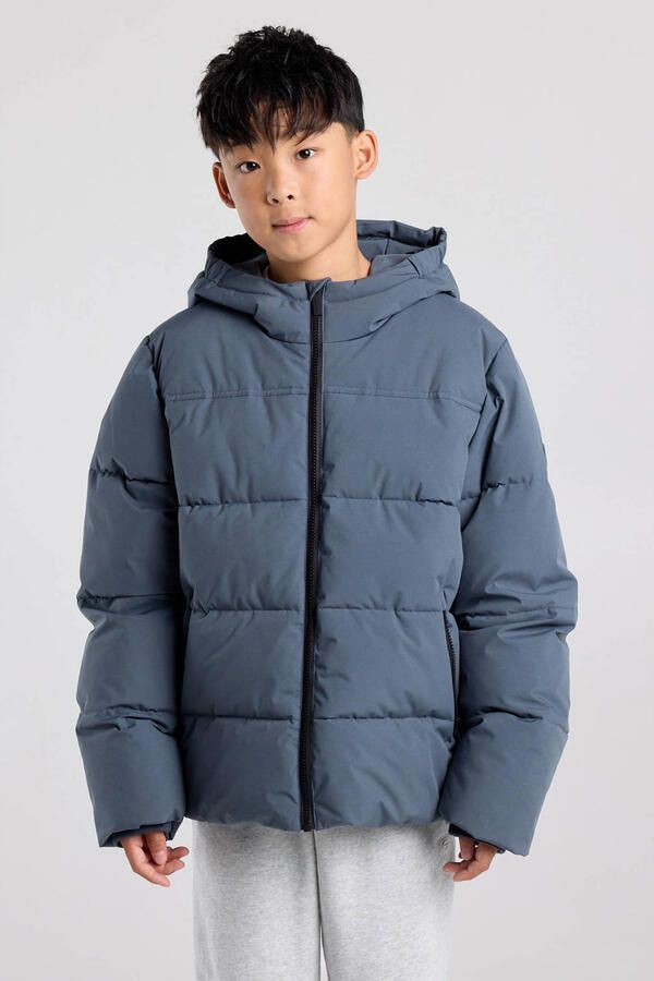 America Today gewatteerde winterjas blauw