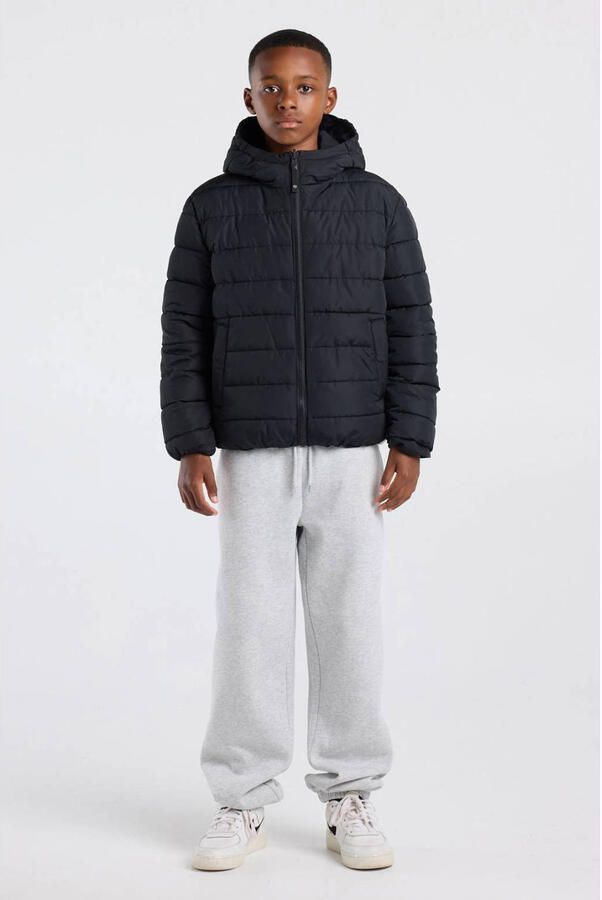 America Today gewatteerde winterjas zwart Jongens Polyester Capuchon - Foto 2