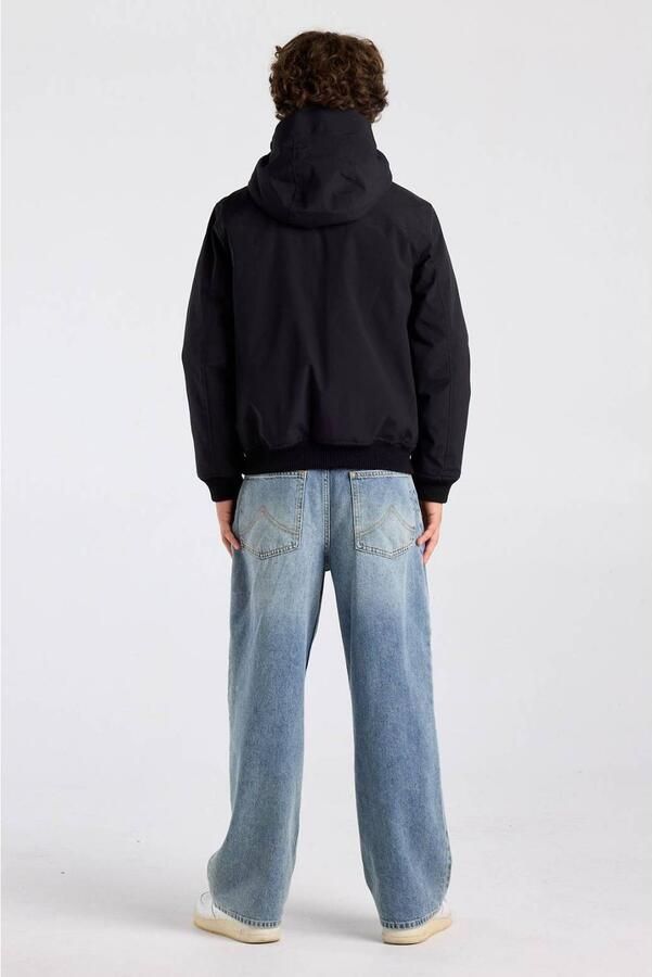 America Today gewatteerde winterjas zwart Jongens Polyester Capuchon - Foto 2