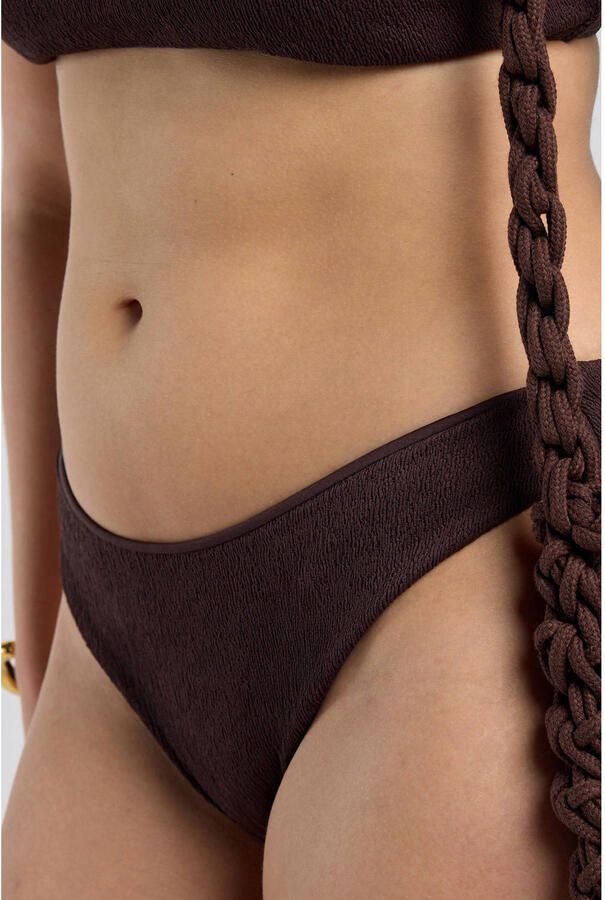 America Today high leg bikinibroekje Wida donkerbruin - Foto 2