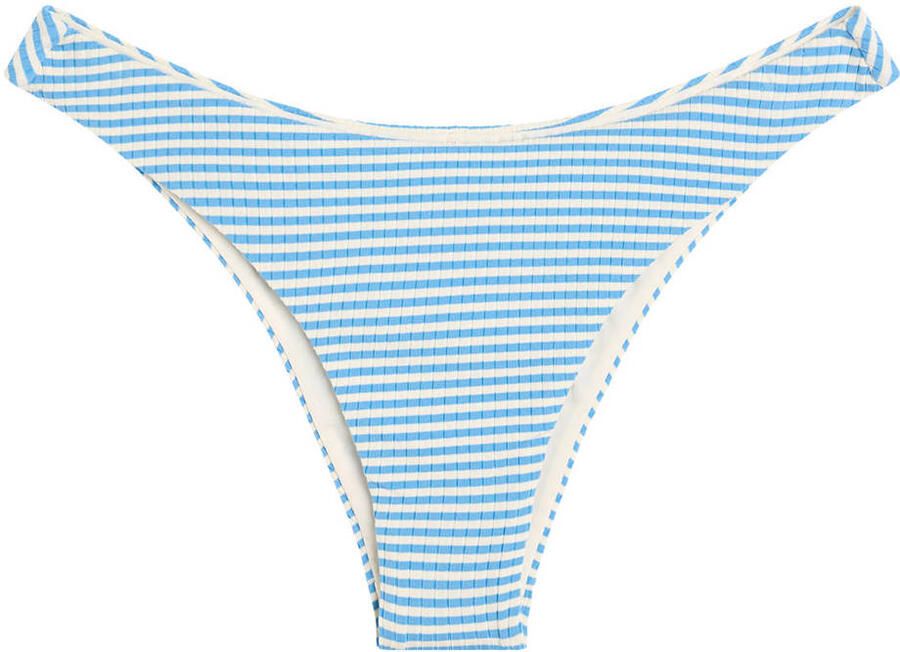 America Today high leg bikinibroekje Wida lichtblauw wit