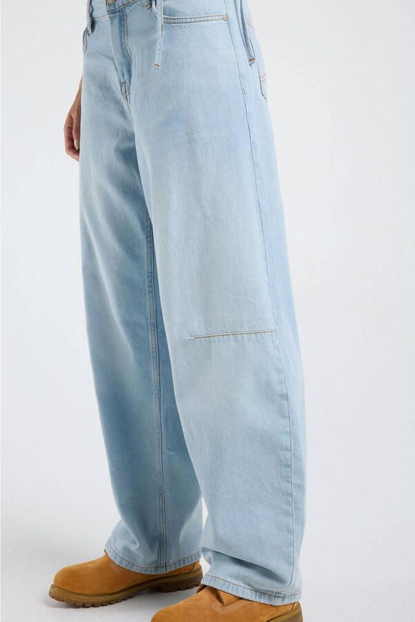 America Today high waist barrel jeans lichtblauw - Foto 3