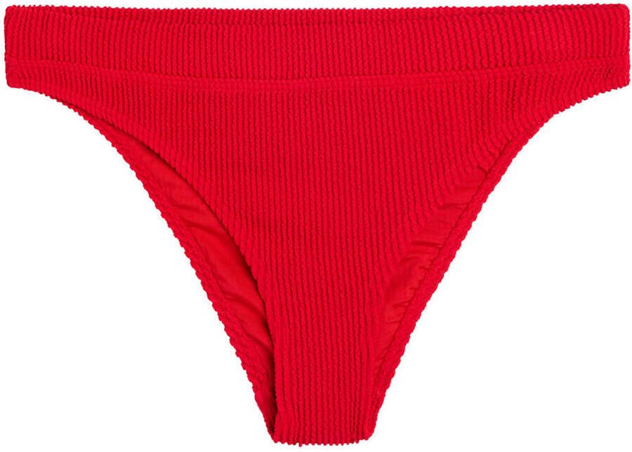America Today high waist bikinibroekje Wonder met textuur rood