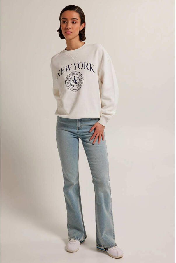 America Today high waist flared jeans light blue denim - Foto 2