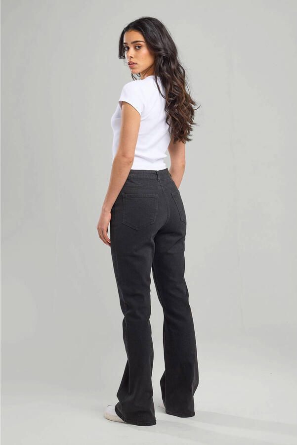 America Today high waist flared jeans zwart - Foto 3