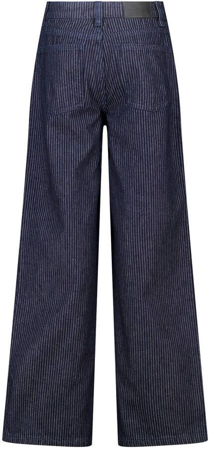 America Today high waist wide leg jeans donkerblauw - Foto 3