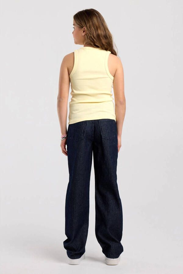 America Today high waist wide leg jeans donkerblauw - Foto 2