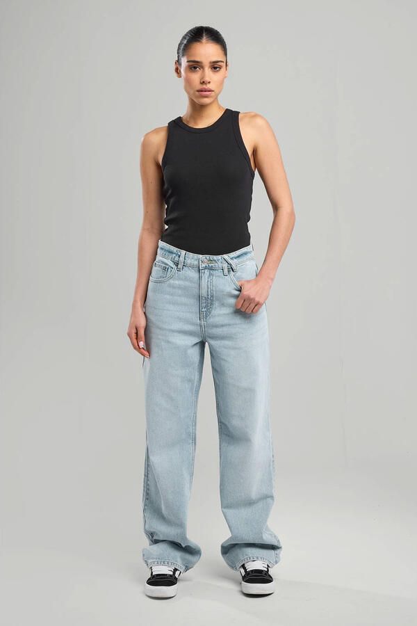 America Today straight jeans high waist light blue