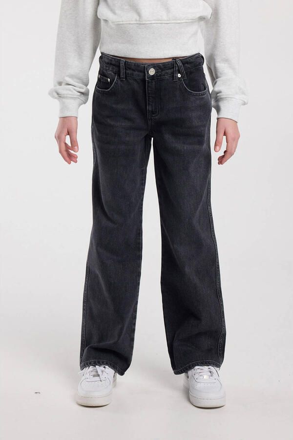 America Today high waist loose fit jeans baggy jeans black denim