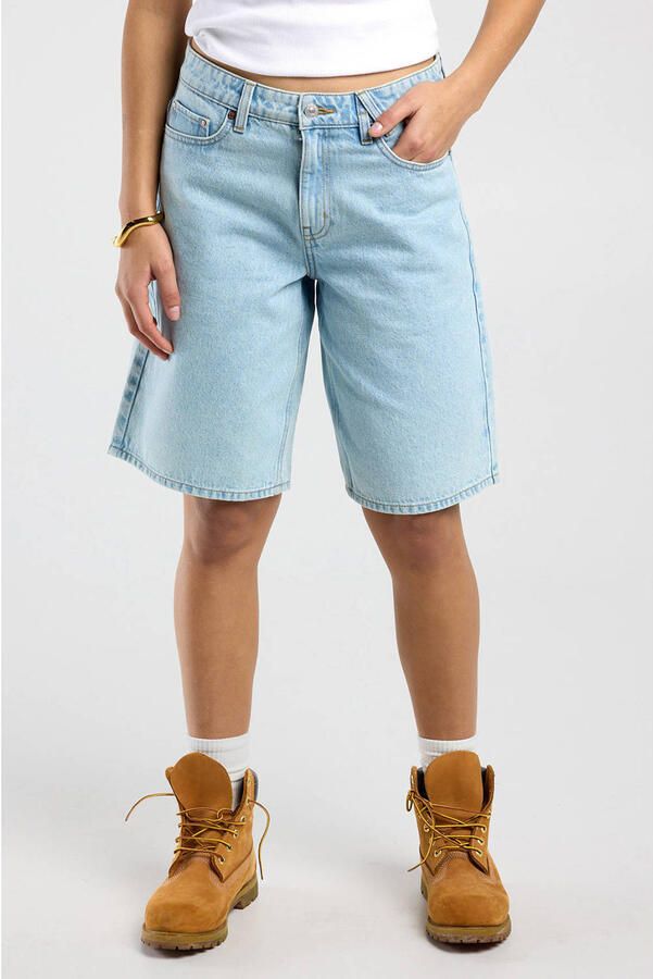 America Today high waist short light blue denim