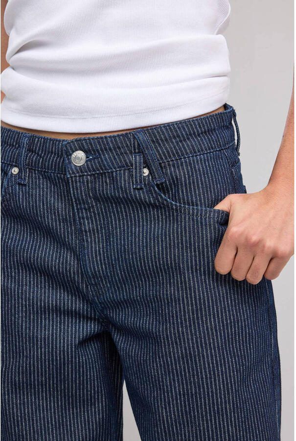 America Today mid waist wide leg jeans dark blue denim - Foto 2