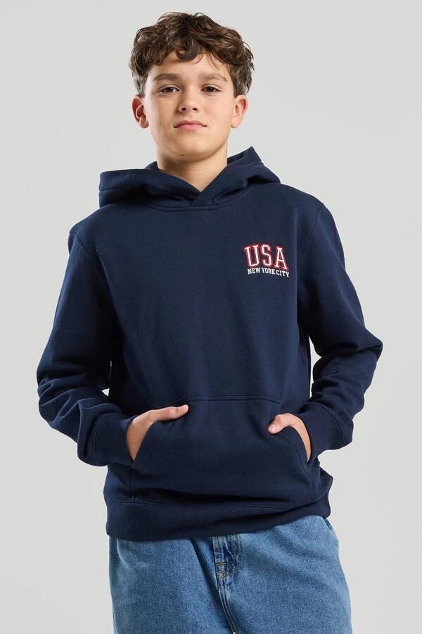 America Today hoodie blauw