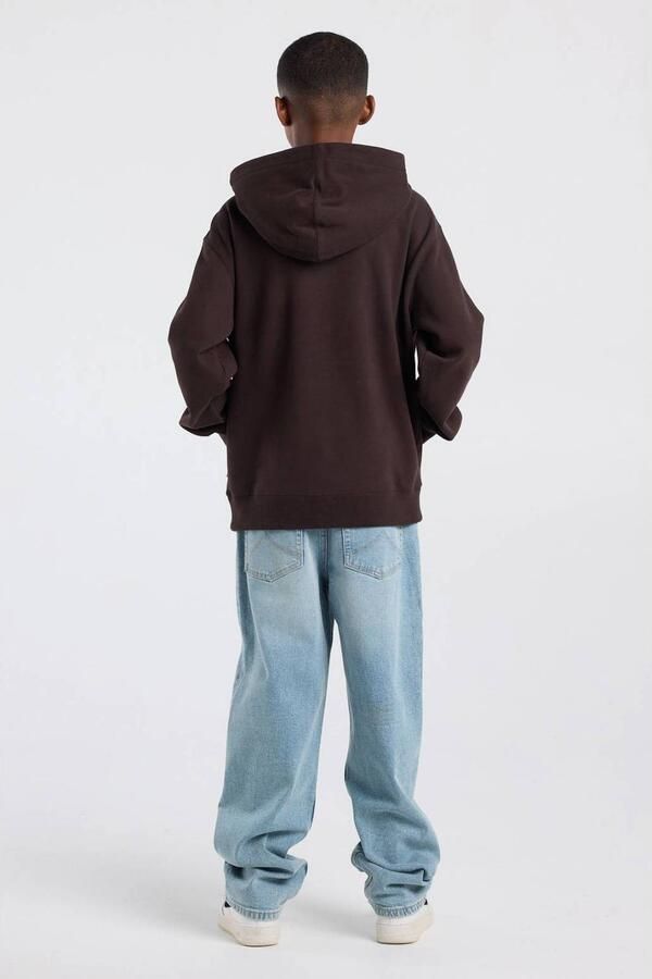 America Today hoodie met backprint bruin Sweater Printopdruk - Foto 2