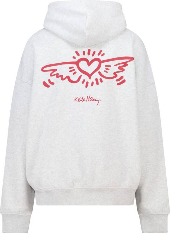 America Today hoodie met backprint grijs - Foto 2