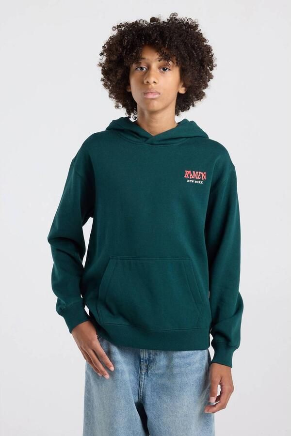 America Today hoodie met backprint groen rood Sweater Backprint