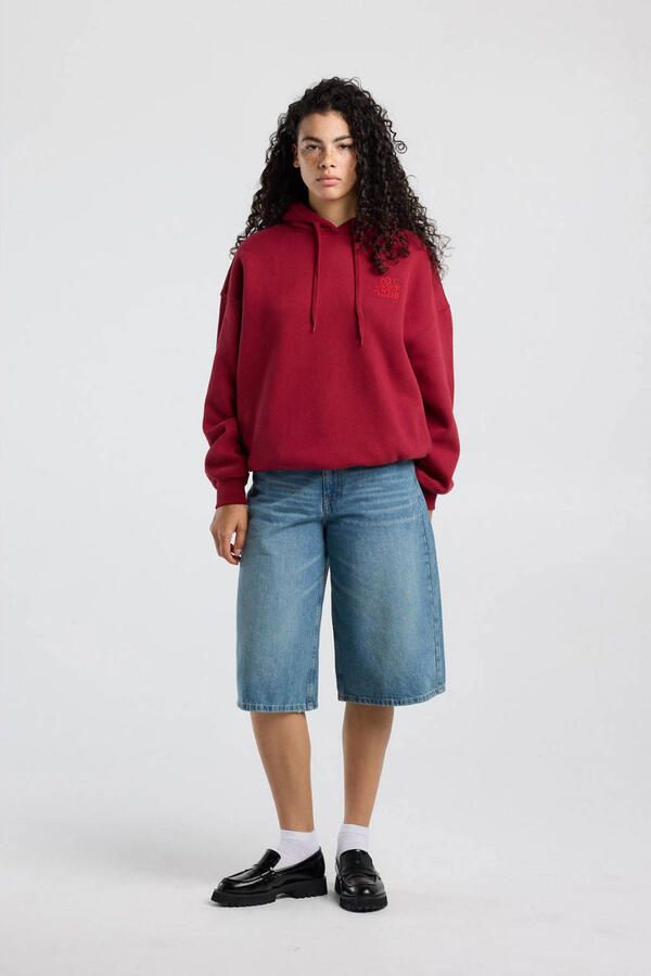 America Today hoodie met backprint rood - Foto 3