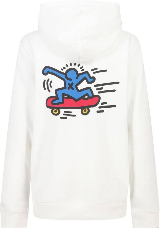America Today hoodie met backprint wit - Foto 2