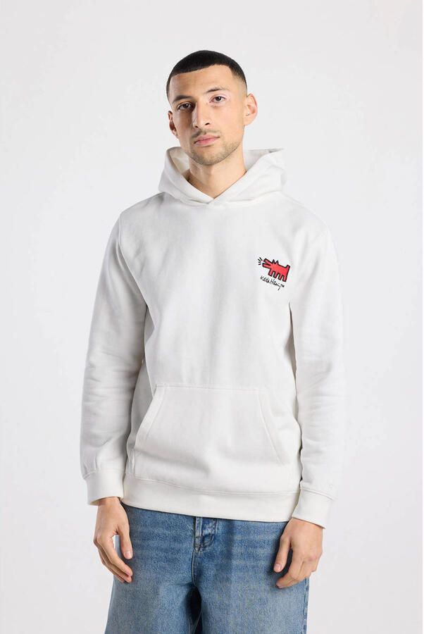America Today hoodie met backprint wit