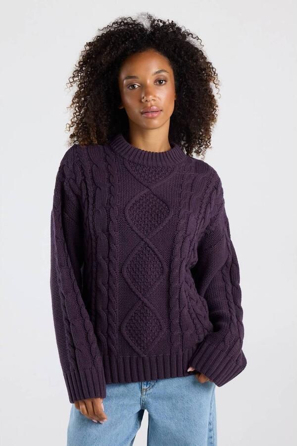America Today kabeltrui met kabels aubergine