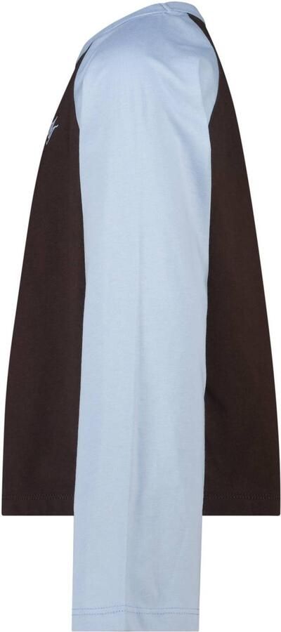 America Today longsleeve bruin lichtblauw - Foto 1