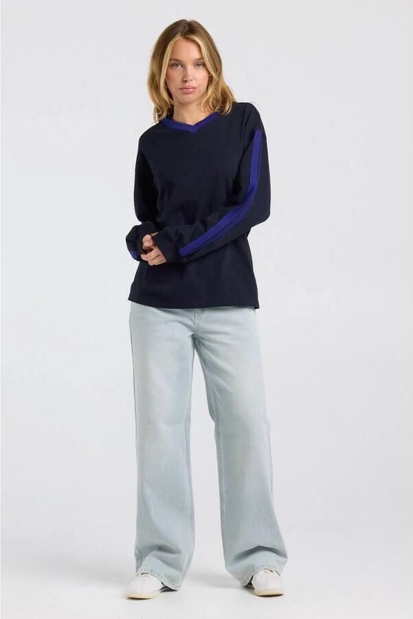 America Today longsleeve donkerblauw blauw