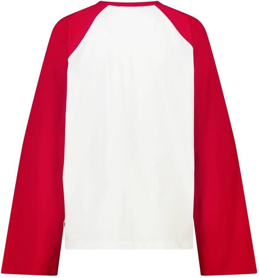 America Today longsleeve met print rood wit - Foto 2
