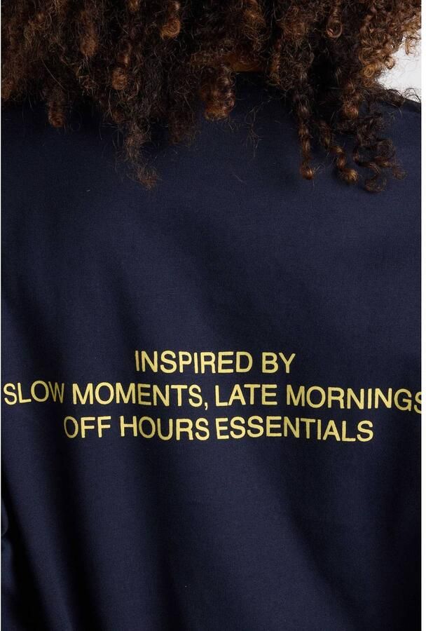 America Today longsleeve met tekst donkerblauw - Foto 2