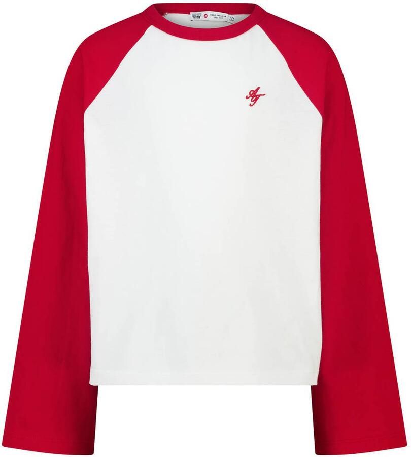 America Today longsleeve rood wit