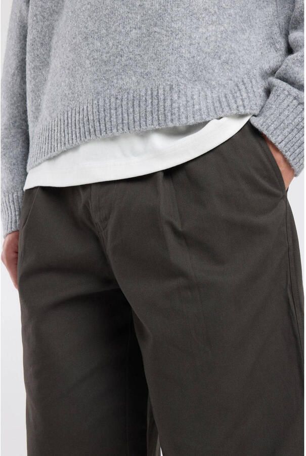 America Today loose fit chino donkergroen - Foto 2