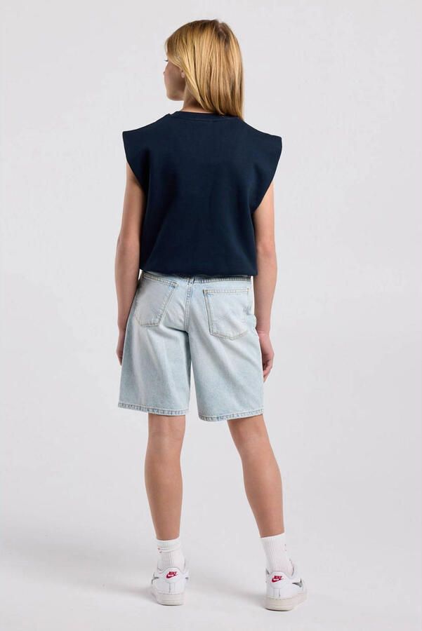 America Today loose fit denim short lichtblauw - Foto 2