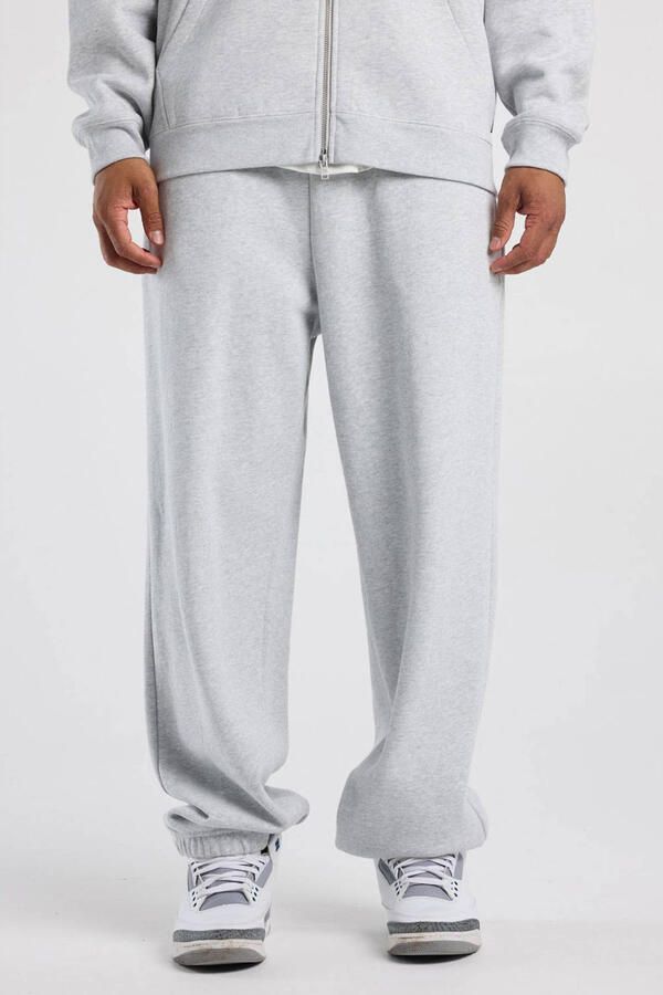 America Today loose fit gemêleerde joggingbroek lichtgrijs