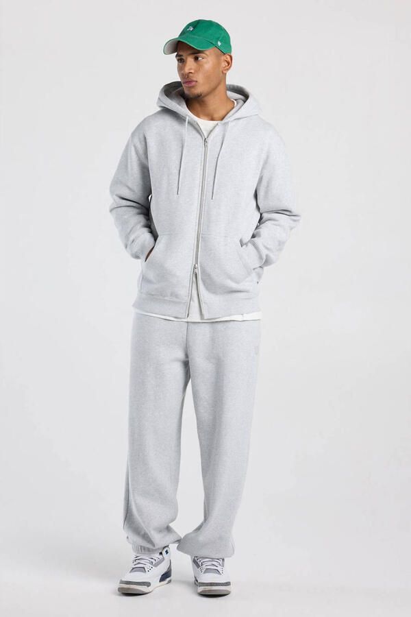 America Today loose fit gemêleerde joggingbroek lichtgrijs - Foto 3