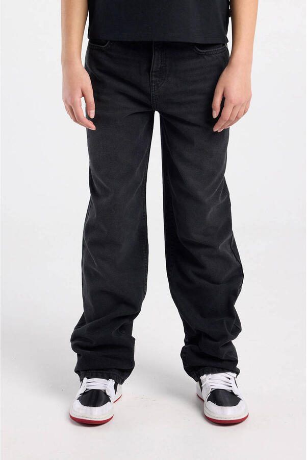 America Today loose fit jeans baggy jeans zwart