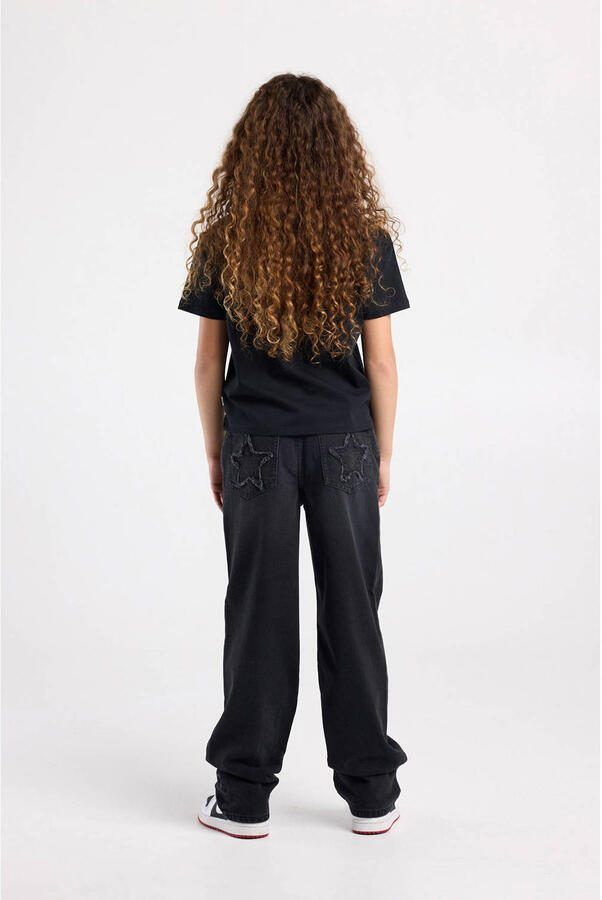 America Today loose fit jeans baggy jeans zwart - Foto 2