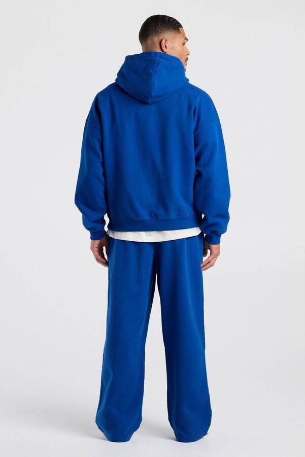 America Today loose fit joggingbroek met borduursels en plooien kobalt - Foto 2