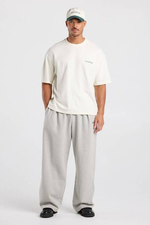 America Today loose fit joggingbroek met borduursels light grey - Foto 2