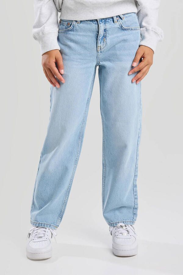 America Today low waist loose fit jeans light blue denim - Foto 3