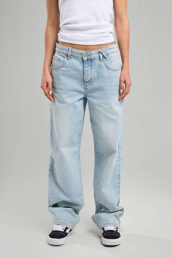 America Today low waist oversized jeans light blue denim - Foto 3