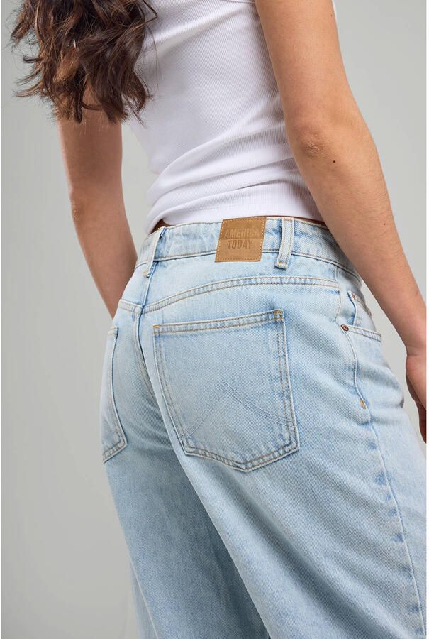 America Today low waist oversized jeans light blue denim - Foto 2