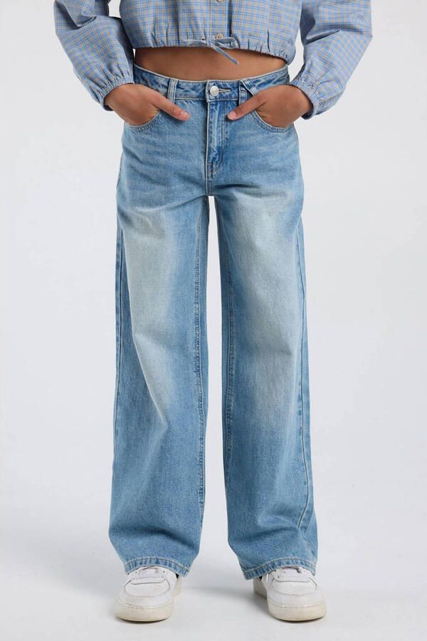 America Today Miami Jr wide leg jeans light blue denim